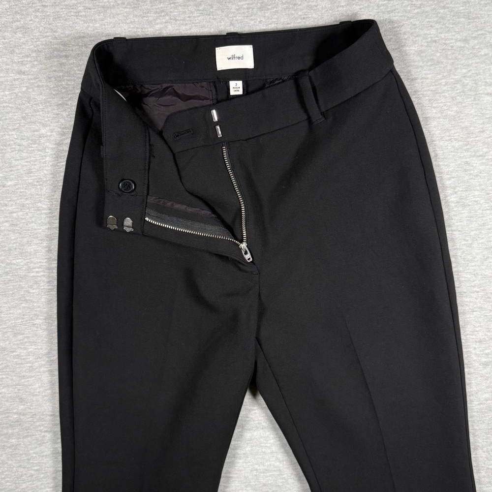 Wilfred (Aritzia) Black Tailored Flare Pants | Women’s Size 2 | Workwear Trouser - Picture 4 of 10